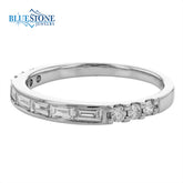 14KT White Gold Ring with Diamonds - Sz. 7